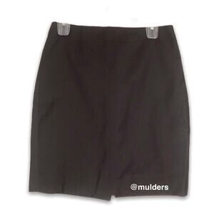 J. Crew Black No. 2 Pencil Office Career Work Skirt Size 0